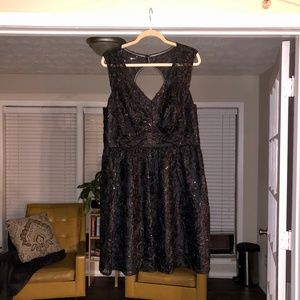 Black Sequin Party Dress